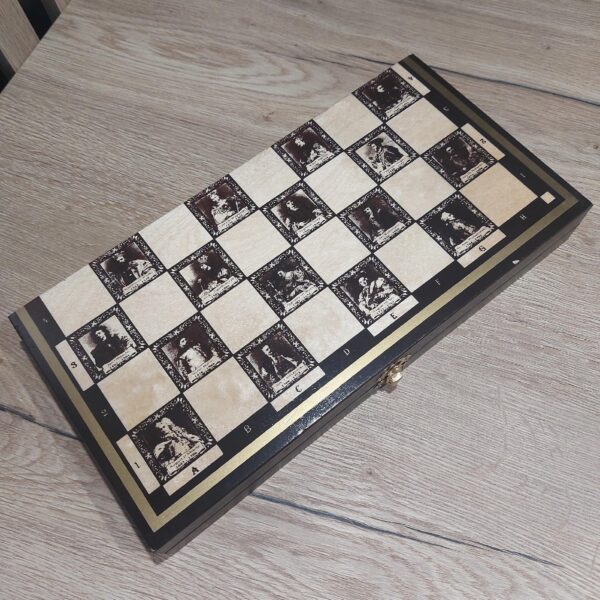 Drewniane Szachy Królewskie 35x35 Gra Planszowa