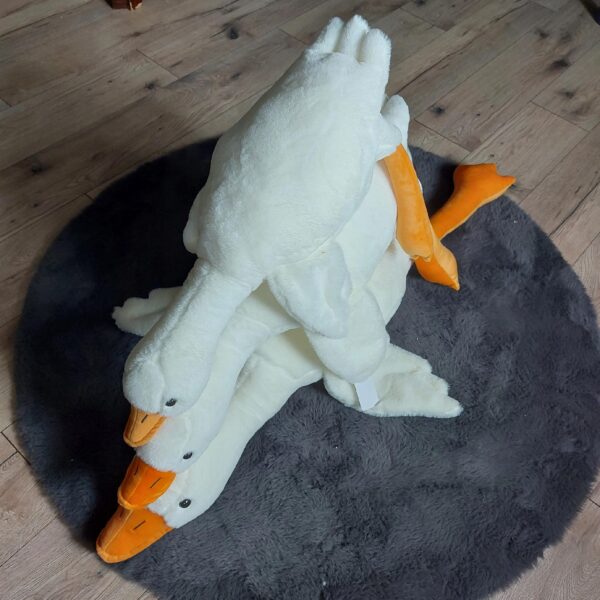PODUSZKA MASKOTKA PLUSZAK GĘŚ KACZKA DUŻA 85 CM