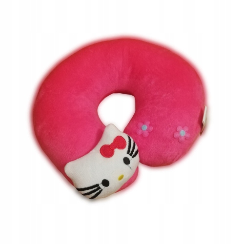 Rogal Pluszowy ZAGŁÓWEK Poduszka Podróżna na szyję Podpora Karku HelloKitty