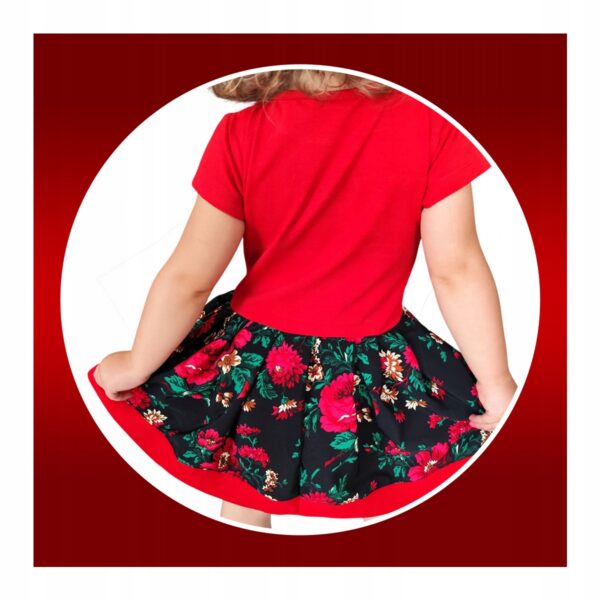 Sukienka regionalna dla dziewczynki GÓRALSKA z Haftem 104/110