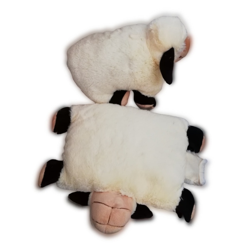 Poduszka składana Maskotka pluszowa PLUSZAK Baran z czarnymi uszami 33cm