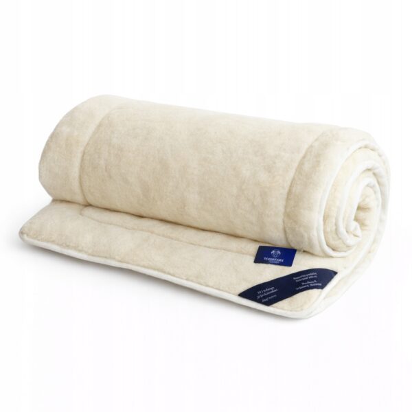 Materac wełniany 90x200 naturalny oddychający antyalergiczny biały Woolmark