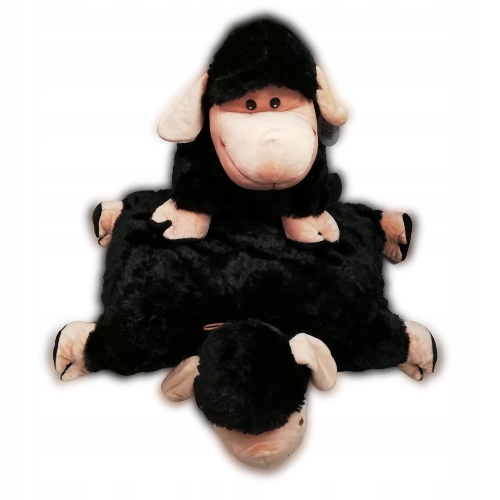 Maskotka pluszowa Poduszka składana PLUSZAK Czarna Owca 44cm