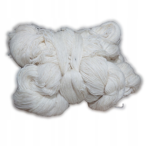Naturalny Kłębek wełny WŁÓCZKA Wełna owcza 100% Natural 1kg Biała