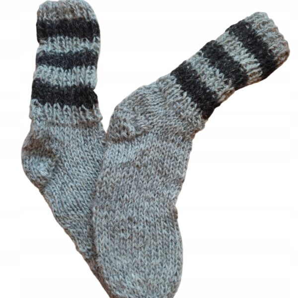 Wełniane Skarpety Plecione 100% Górska Owcza Wełna UNISEX 39/42