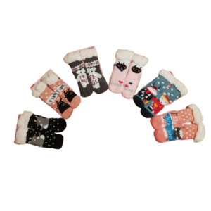 Skarpety WEŁNIANE dziecięce Ocieplane antypoślizgowe Zimowe Grube r. 29-32