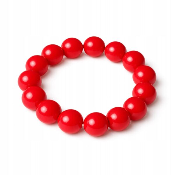 Bransoletka Góralska czerwona Damska Biżuteria Regionalna FOLK