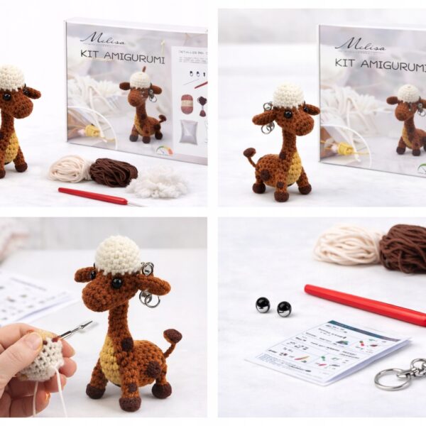 Zestaw do szydełkowania DIY AMIGURUMI maskotka PSZCZÓŁKA + akcesoria