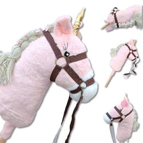 Hobby Horse JEDNOROŻEC NA KIJU Głowa na patyku Koń prezent dla dziecka