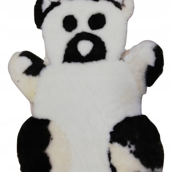 Skóra z wełny owczej Skóra Dekoracyjna Panda