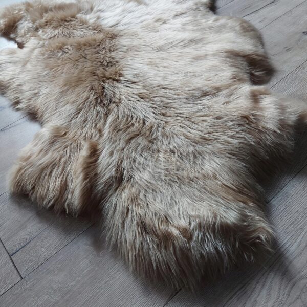 Skóra dekoracyjna Wyprawiana Skóra Naturalna Owcza 120cm Beżowa