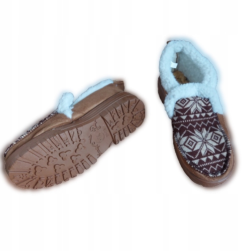 Bambosze ocieplane, Buty futerkowe, Pantofle 40/41