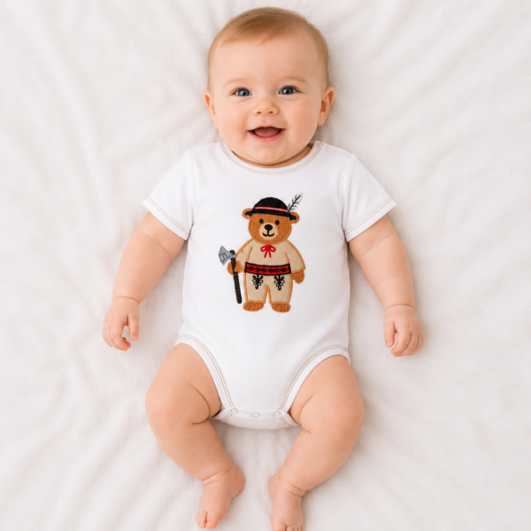 Body z misiem Krótki Rękaw dla chłopca